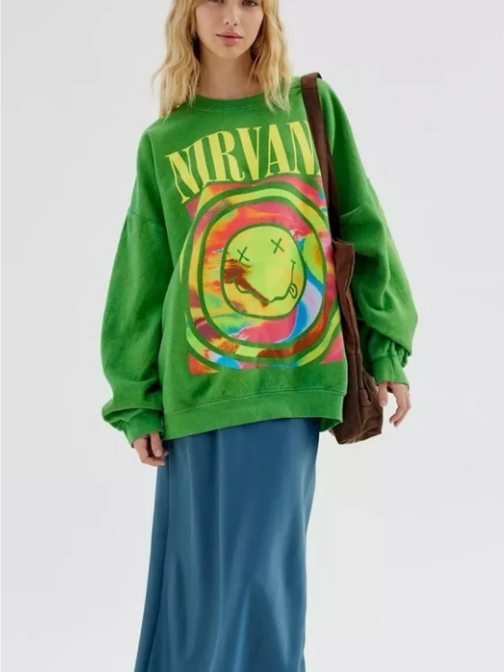 Nirvana smiley face sweatshirt. Size small-medium.
